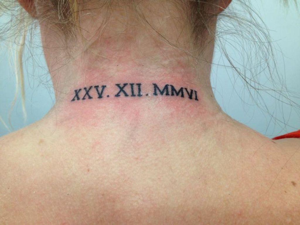 Roman numeral tattoos for men 0085