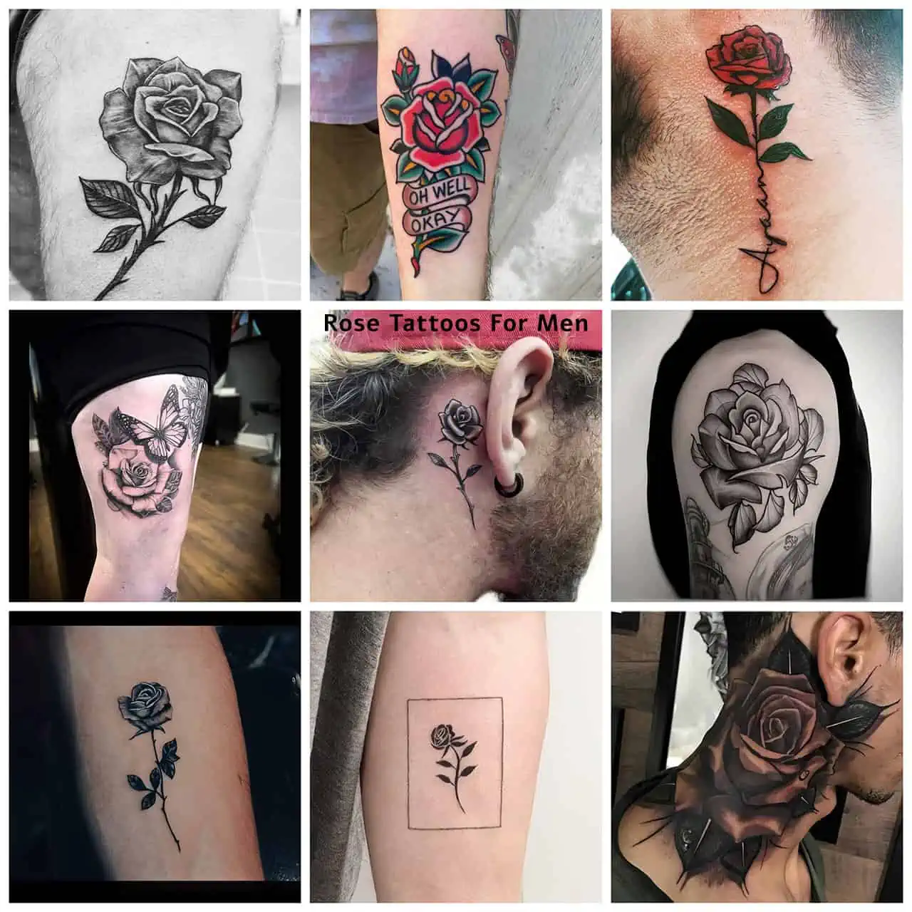 rose tattoos for men on hand 0025