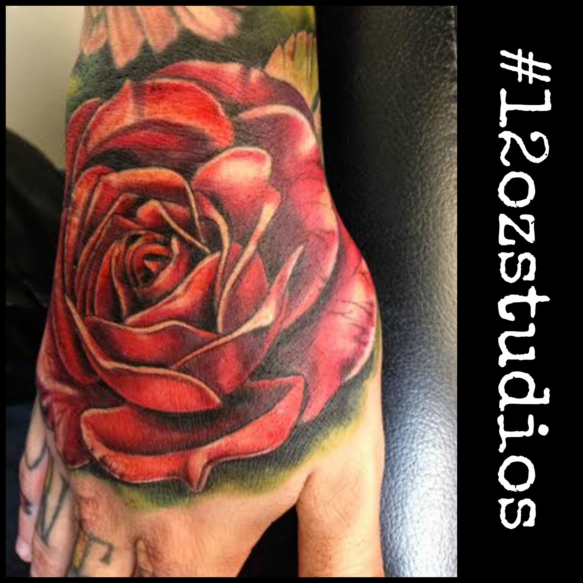 rose tattoos for men on hand 0033