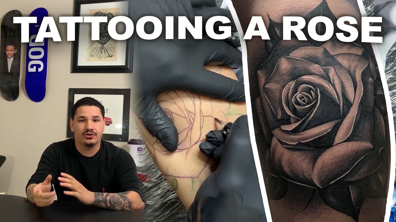 rose tattoos for men on hand 0042