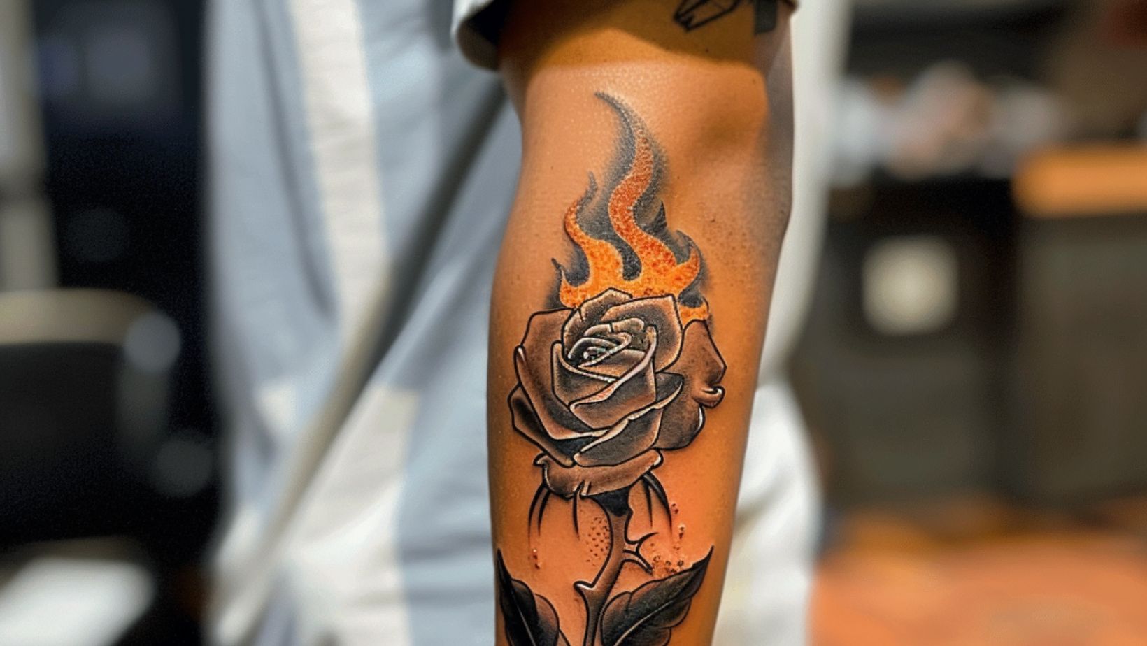 rose tattoos for men on hand 0060