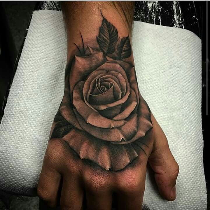 rose tattoos for men on hand 0061