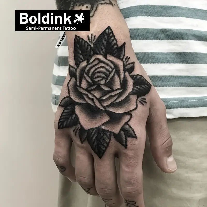 rose tattoos for men on hand 0067