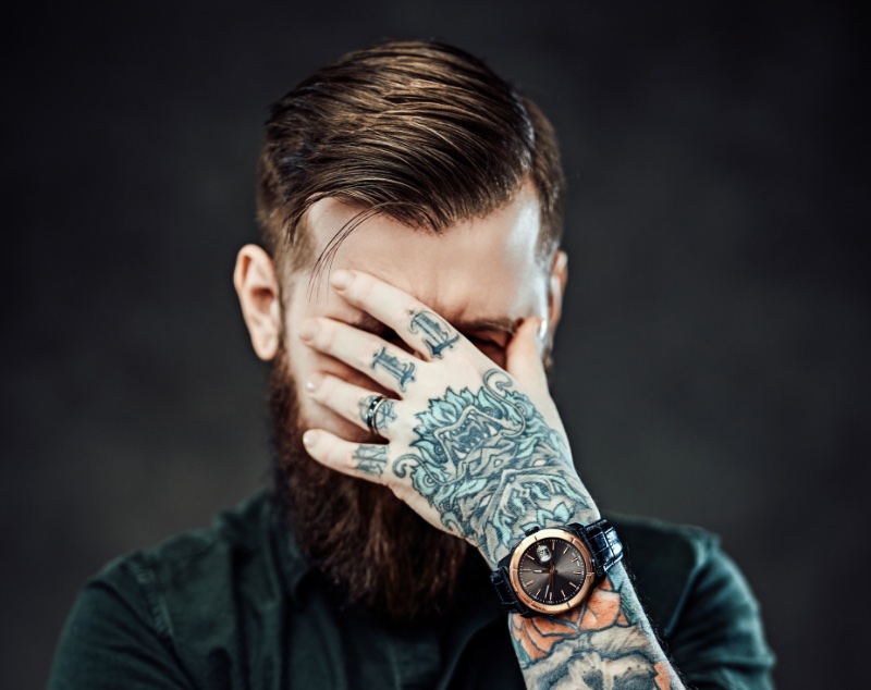 rose tattoos for men on hand 0068