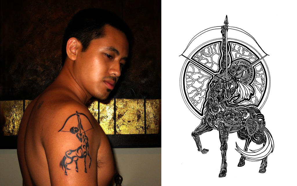 Sagittarius tattoos for men 0046