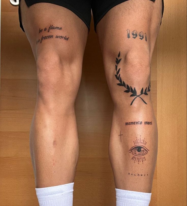 Shin tattoos for men 0079