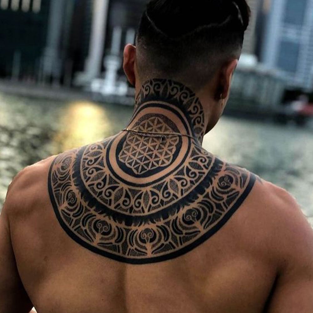 shoulder blade tattoos for men inspiration