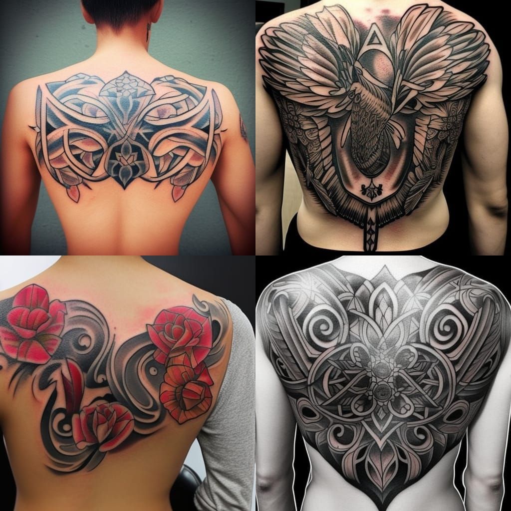 shoulder blade tattoos for men symbolism