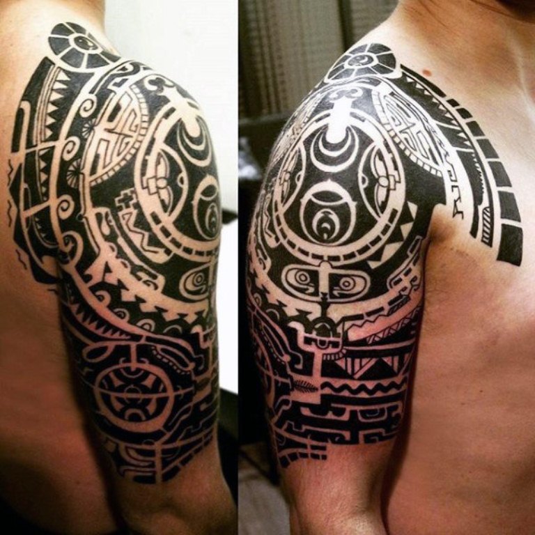 shoulder blade tattoos for men 0049