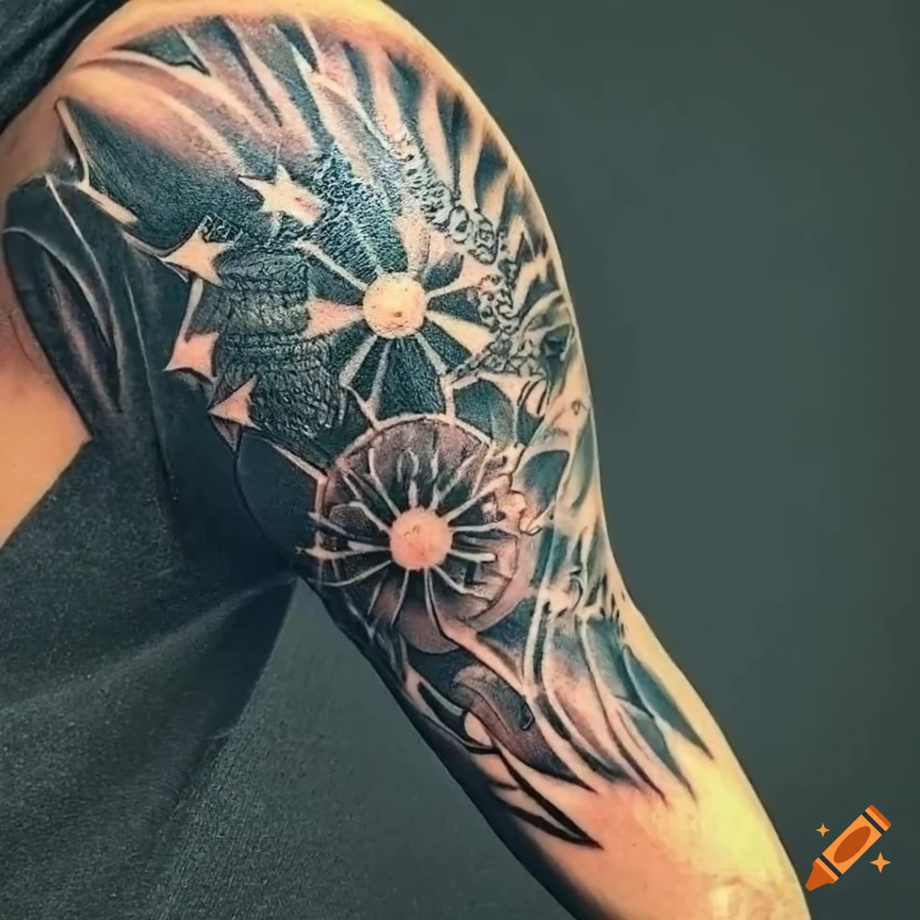 shoulder blade tattoos for men 0079