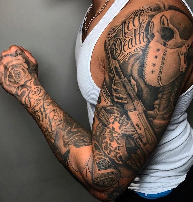 shoulder tattoos for black men ideas