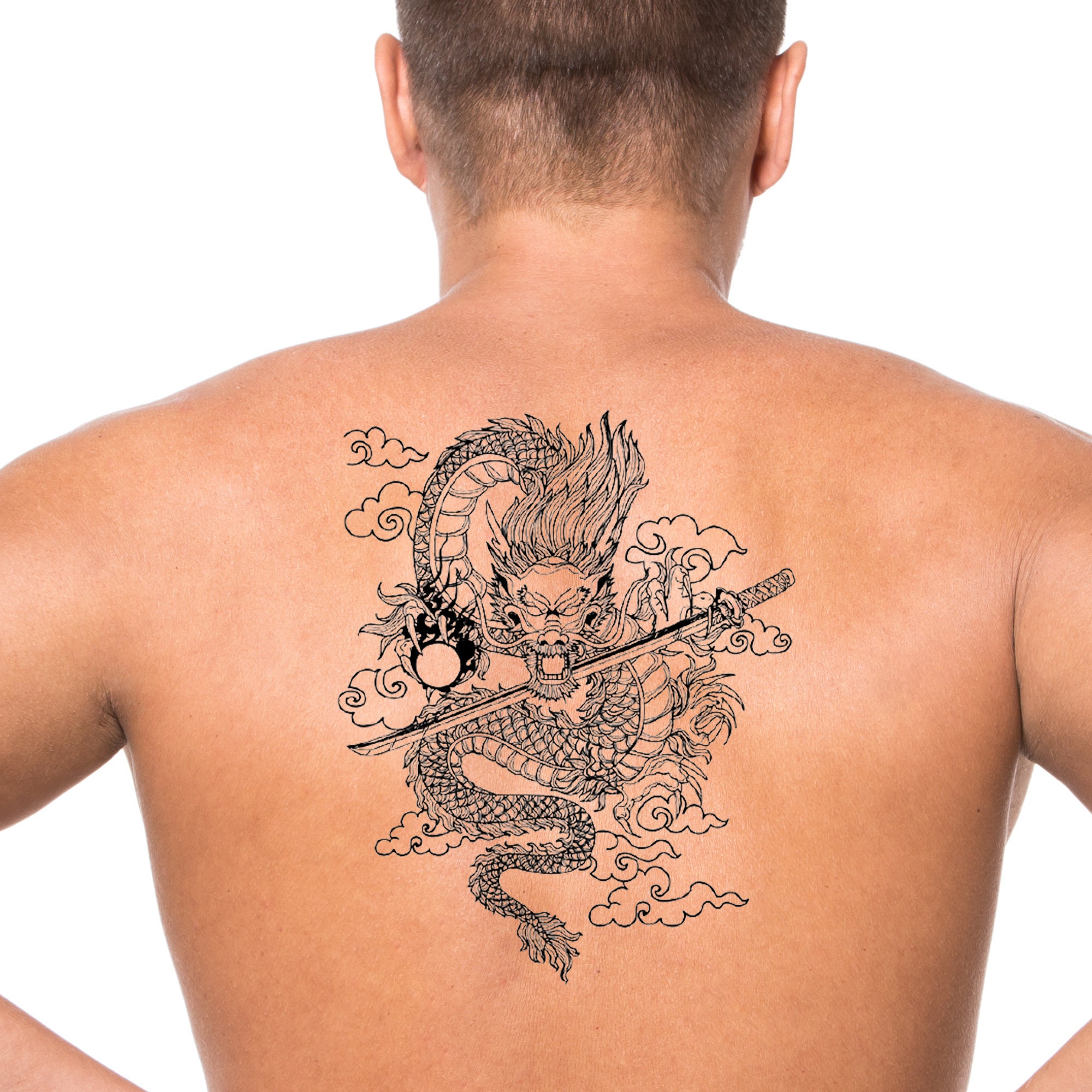 shoulder tattoos for men dragon 0019