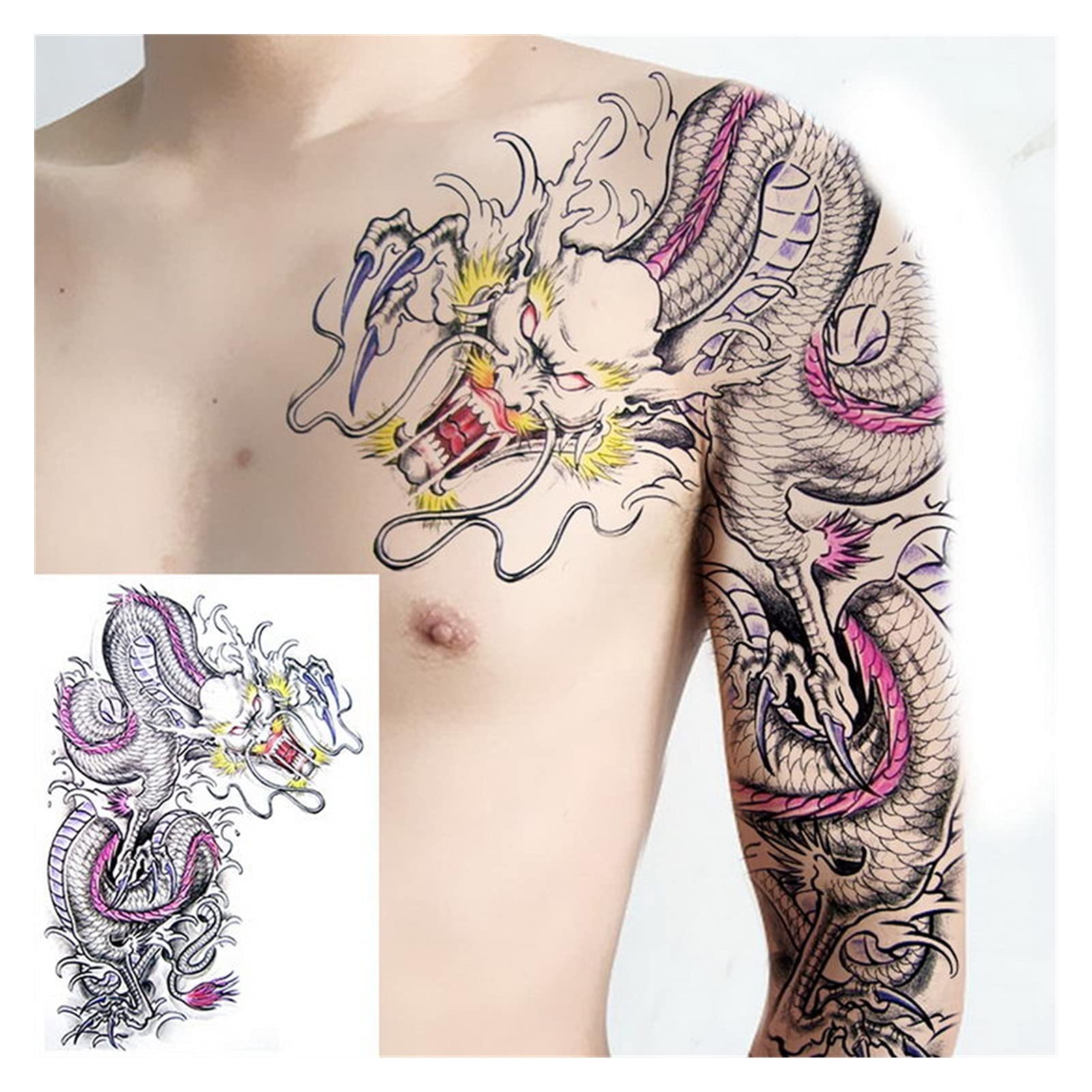 shoulder tattoos for men dragon 0022