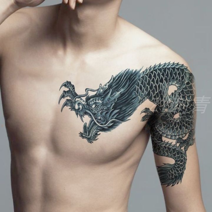 shoulder tattoos for men dragon 0036