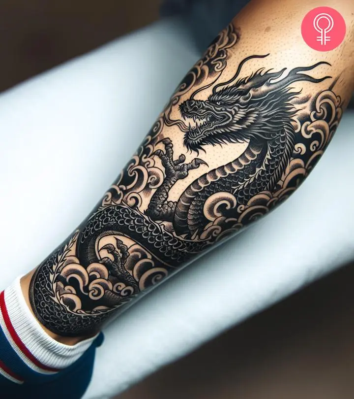 shoulder tattoos for men dragon 0046