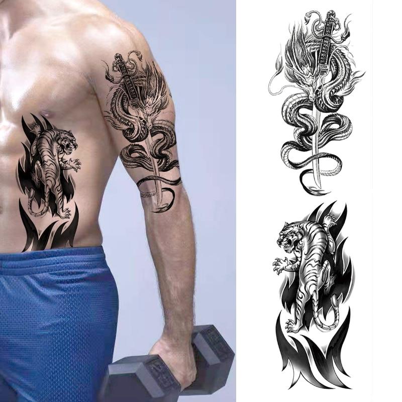 shoulder tattoos for men dragon 0050