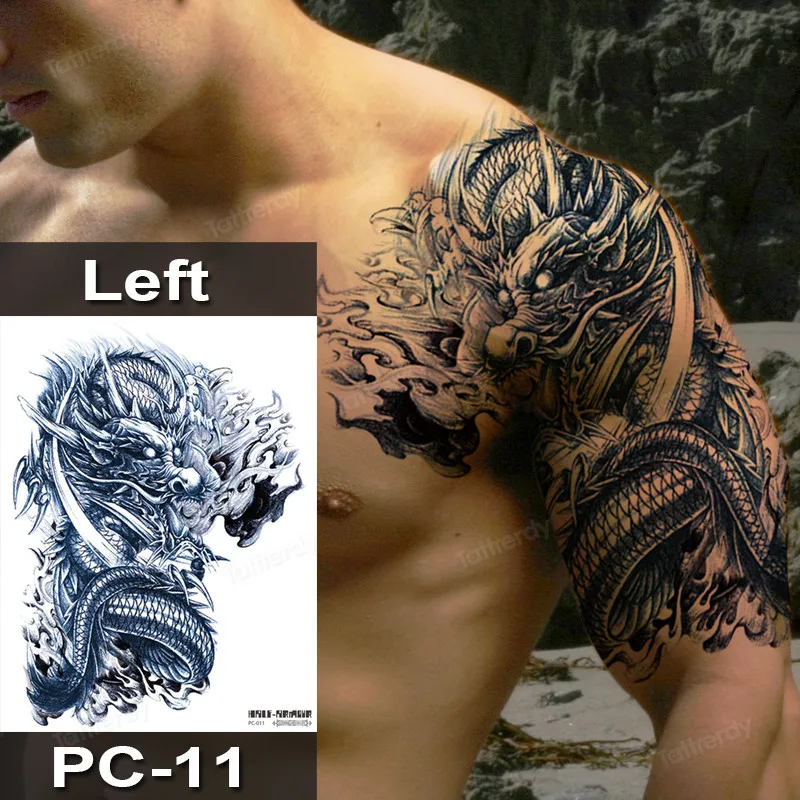 shoulder tattoos for men dragon 0060