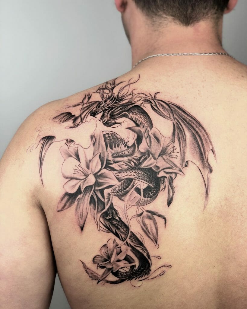 shoulder tattoos for men dragon 0078