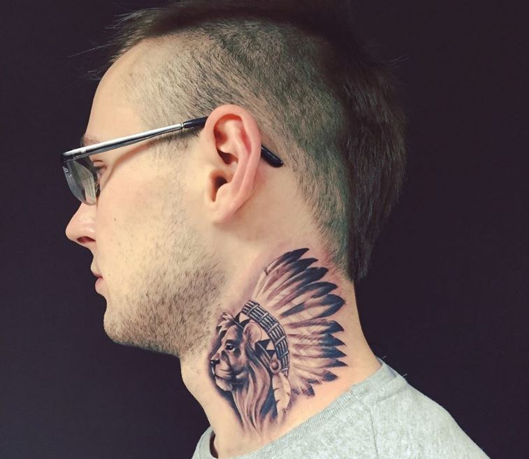 side neck tattoos for men 0063