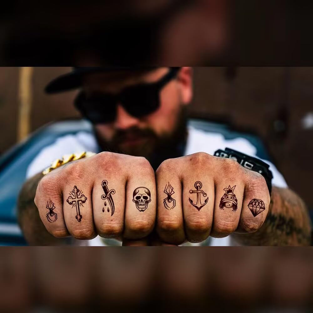 simple finger tattoos for men