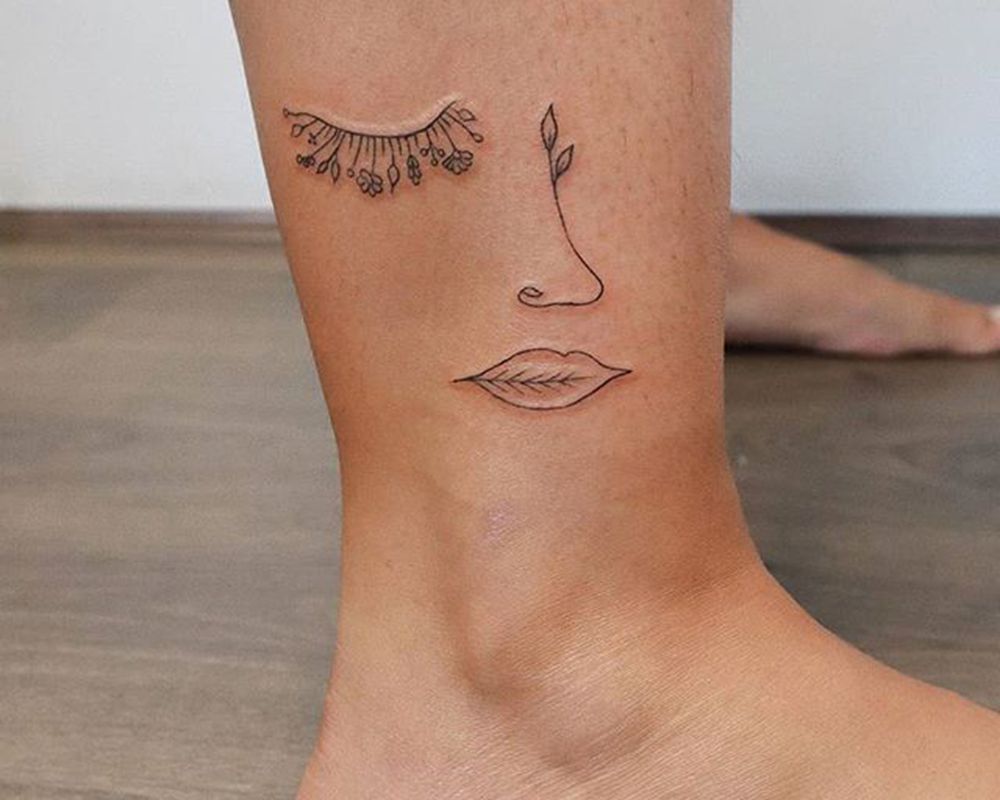 simple leg tattoos for black men 0014