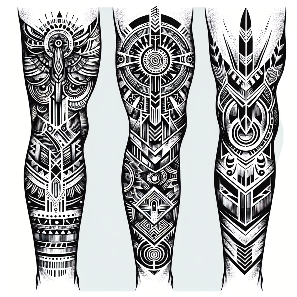 simple leg tattoos for black men 0044