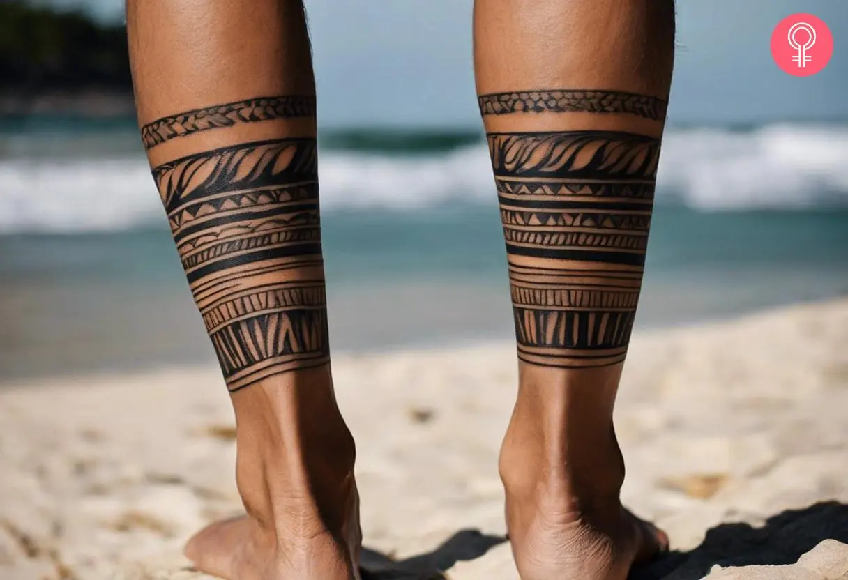 simple leg tattoos for black men 0046