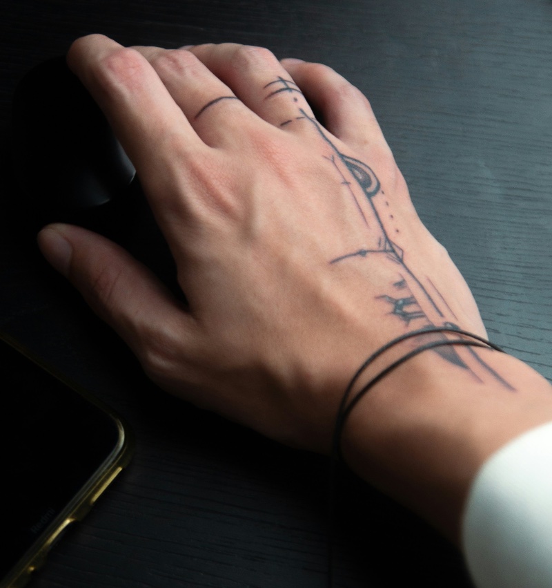 simple small tattoos for men on hand