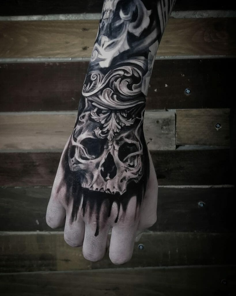 skull hand tattoos for men 0043