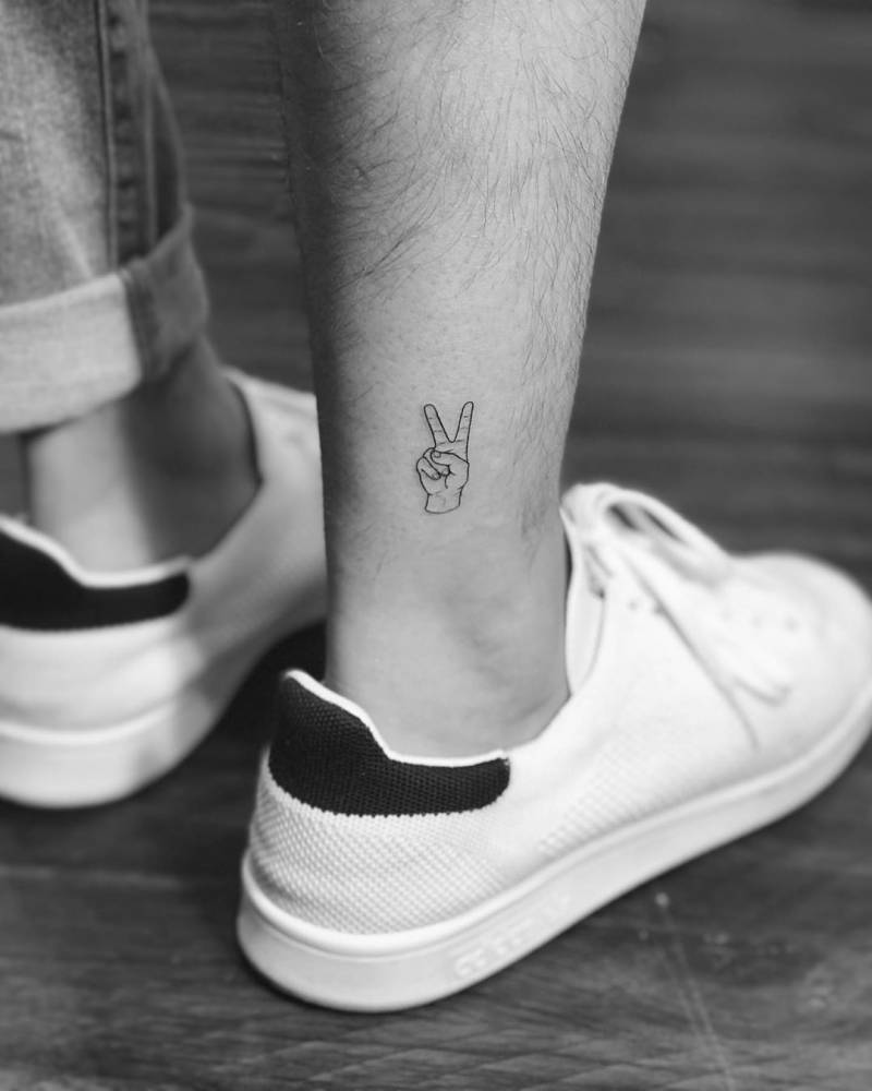 small ankle tattoos for men