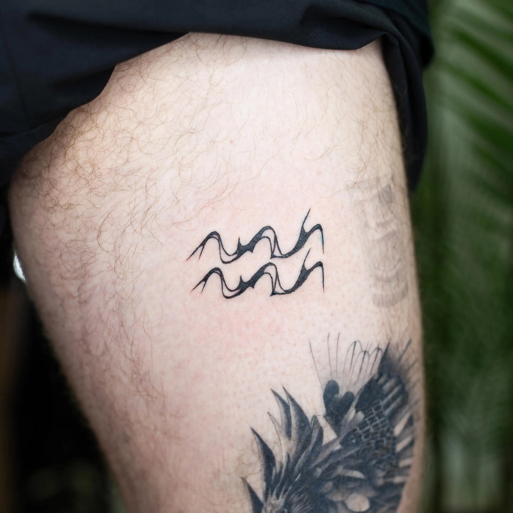 small Aquarius tattoos for men options.