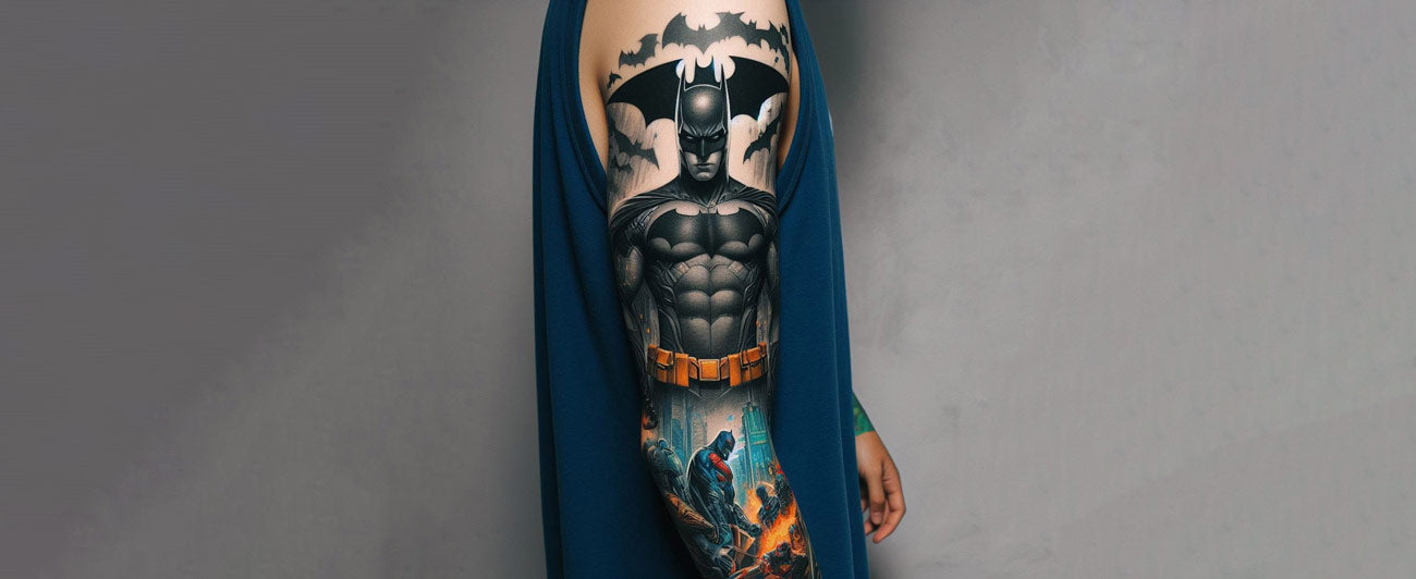 small Batman tattoos for men