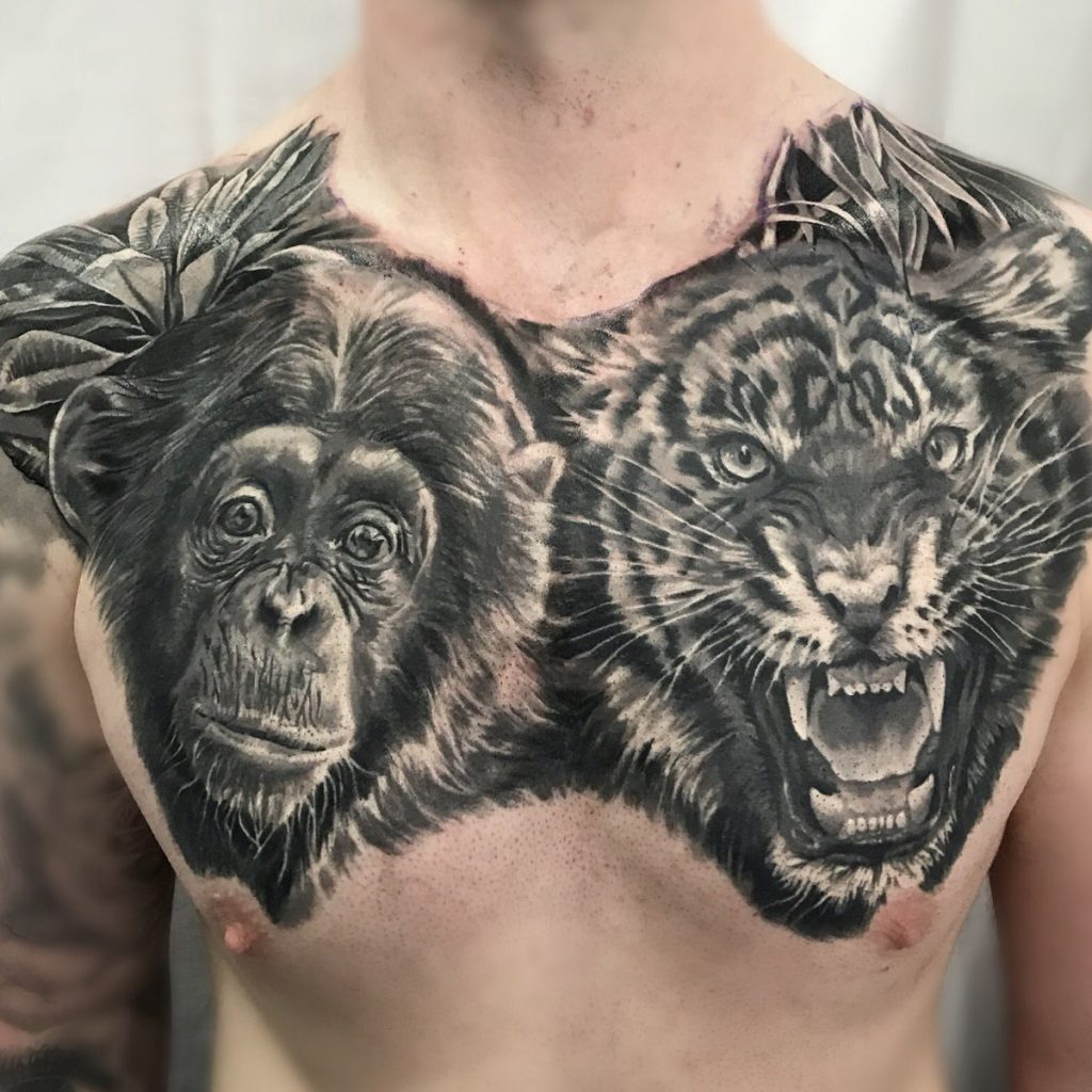 small chest tattoos for men 0077