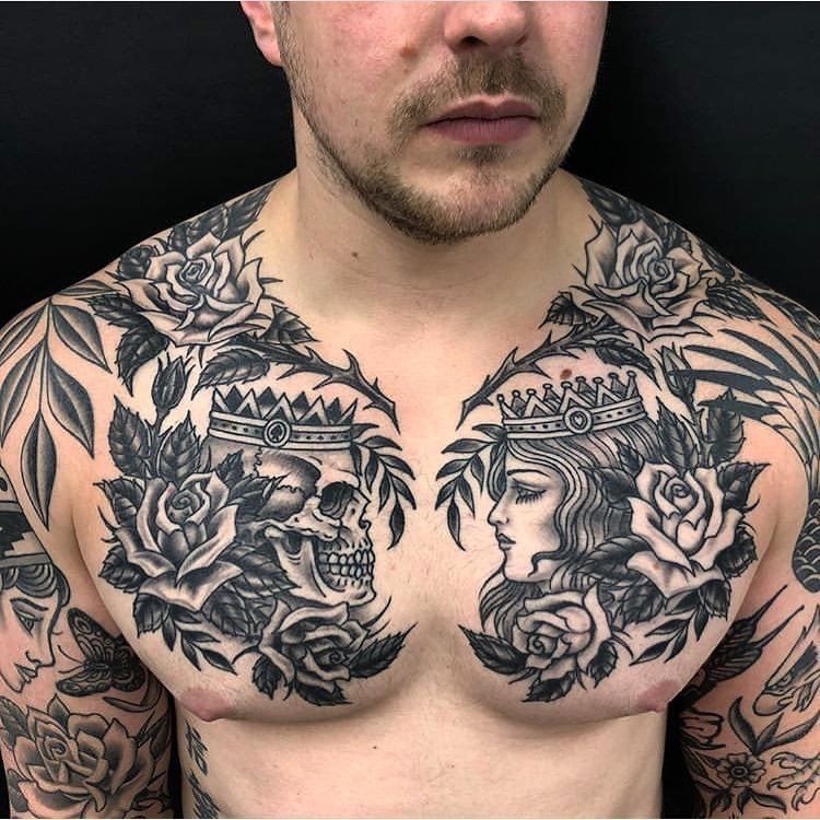 small chest tattoos for men 0090