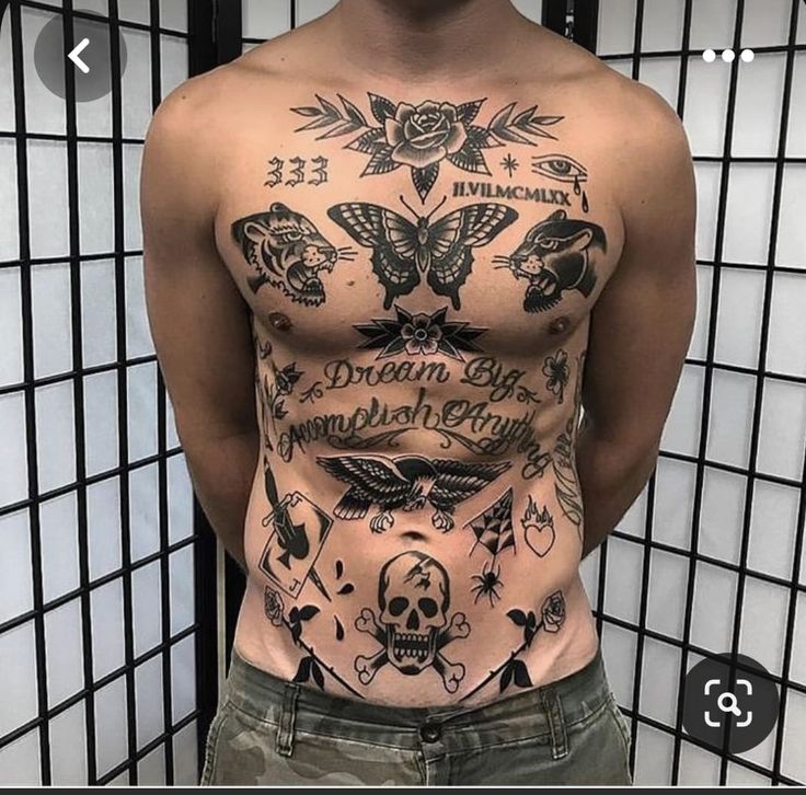 small chest tattoos for men 0096