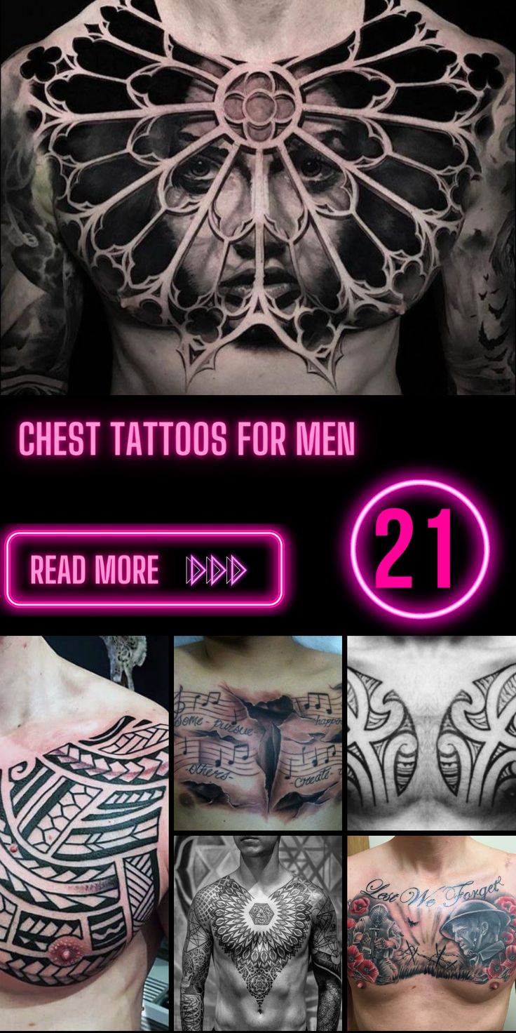 small chest tattoos for men 0098