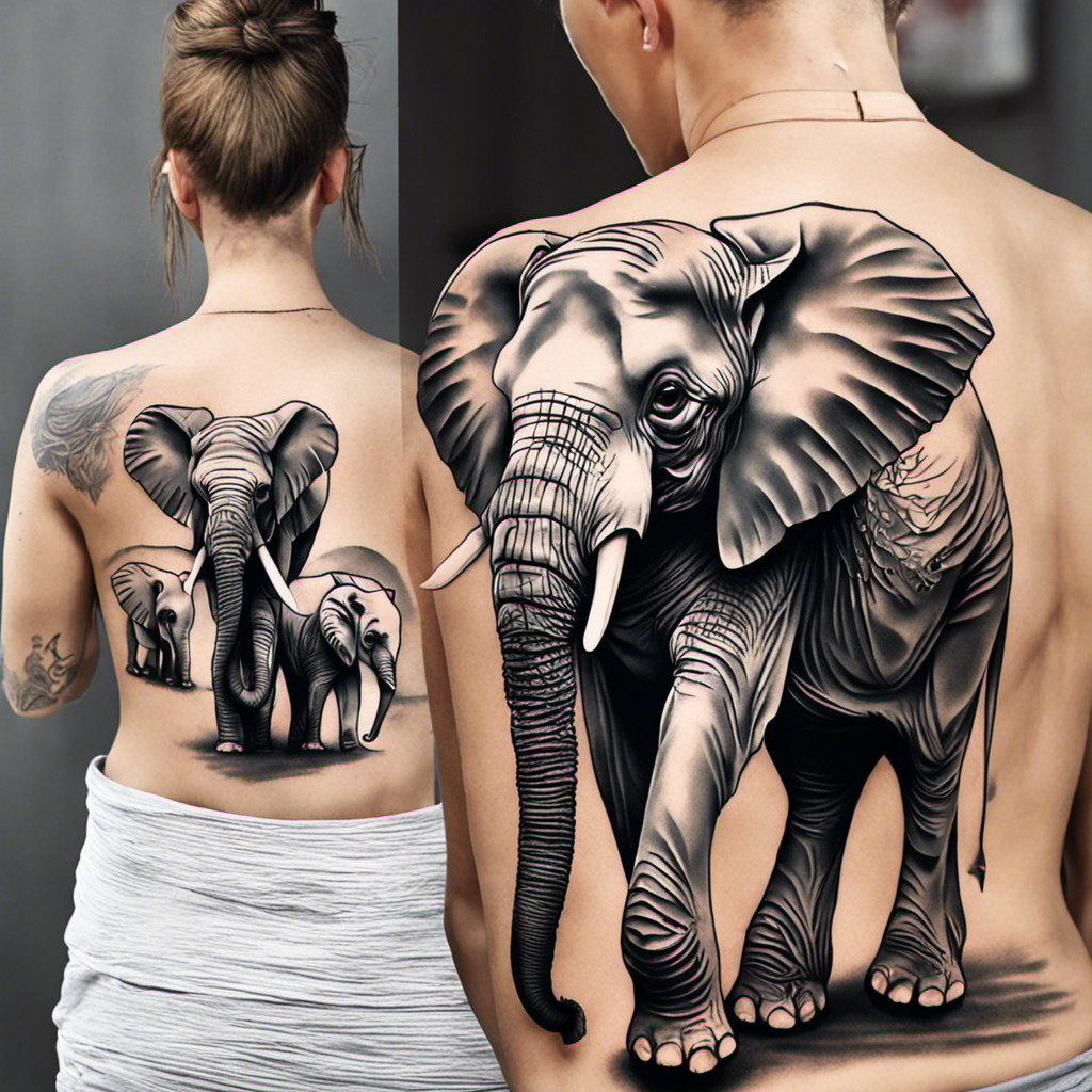 small elephant tattoos for men