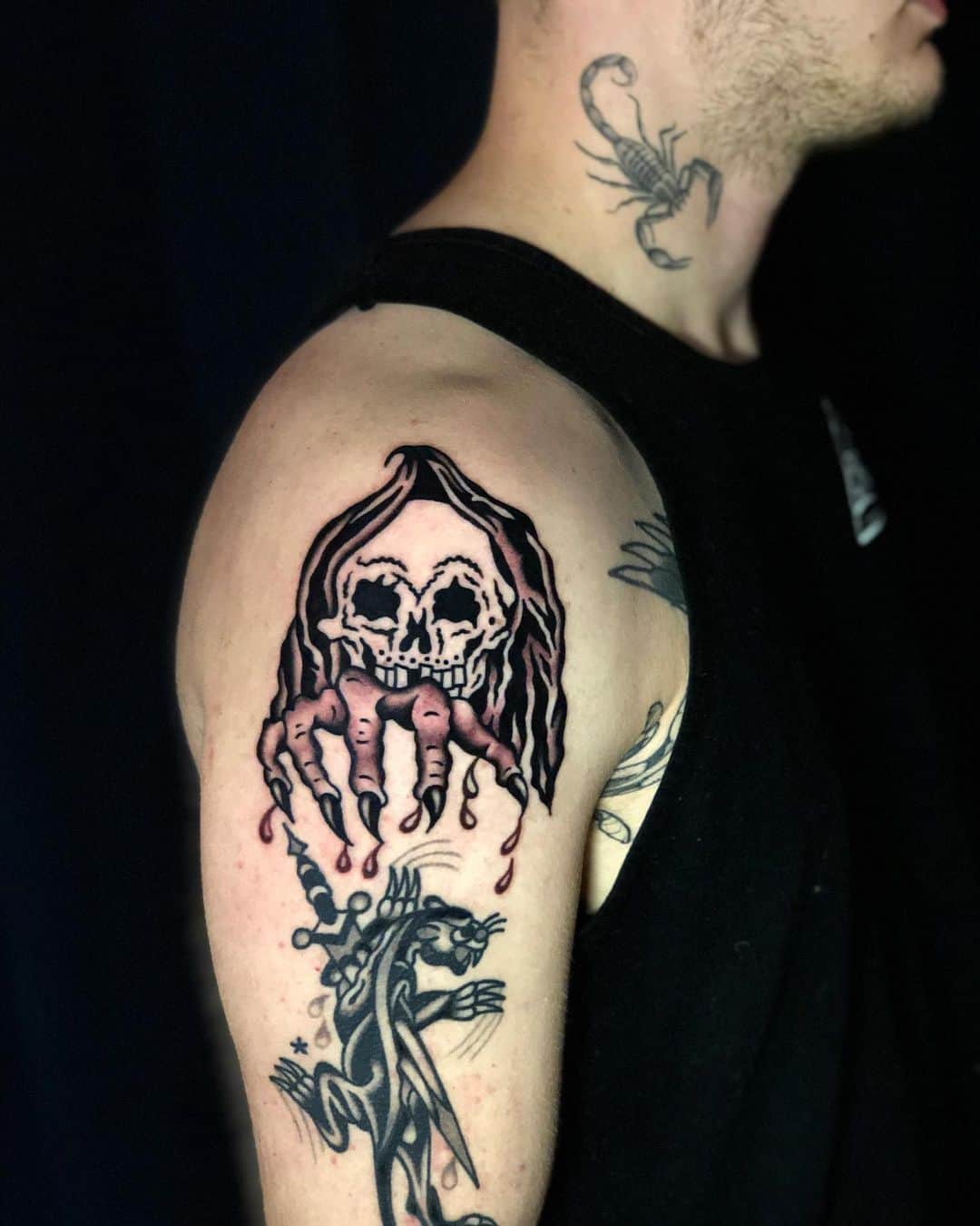 small Grim Reaper tattoos for men