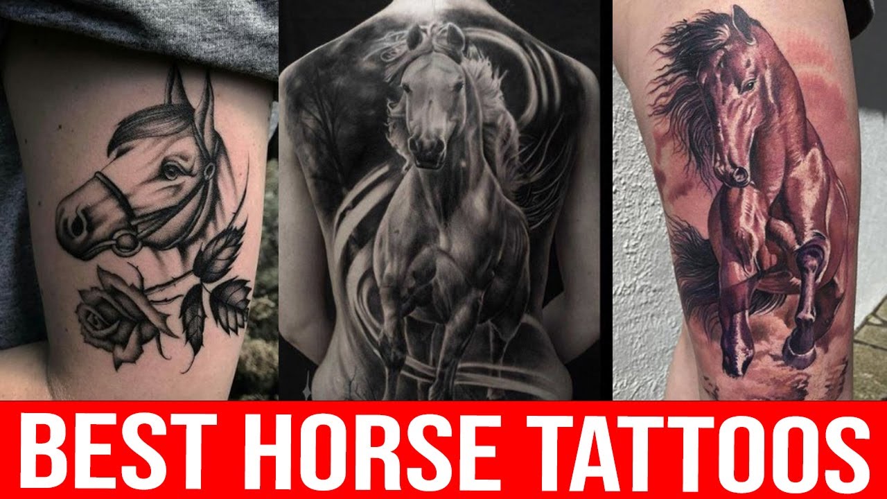 small horse tattoos for men