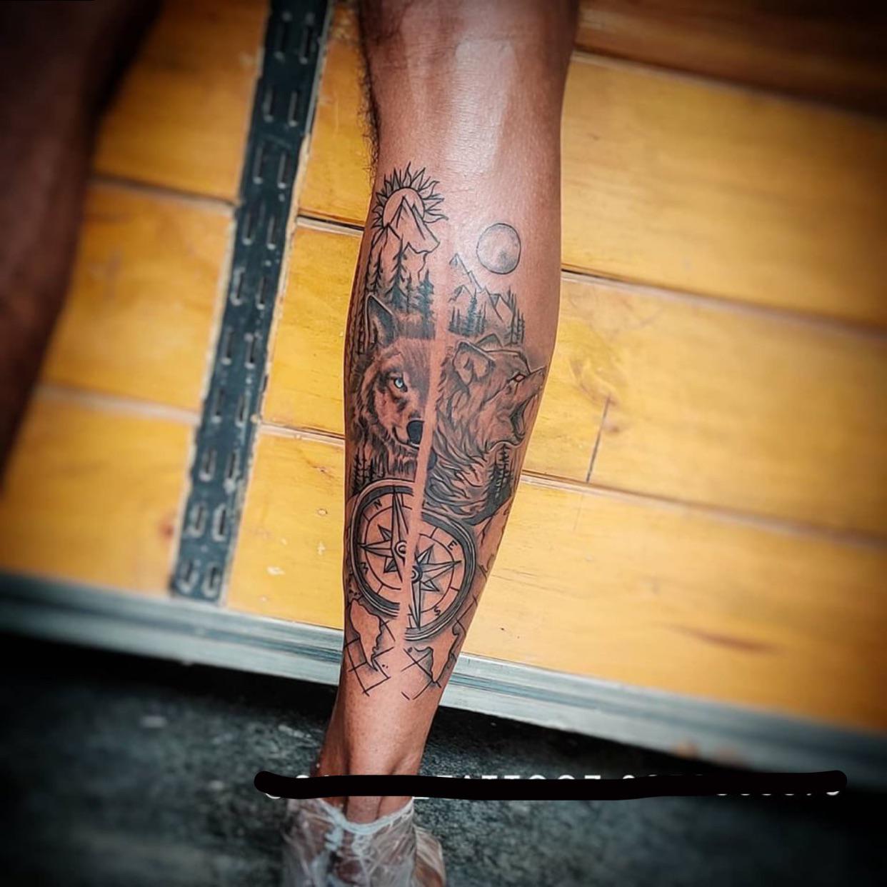 small leg tattoos for men