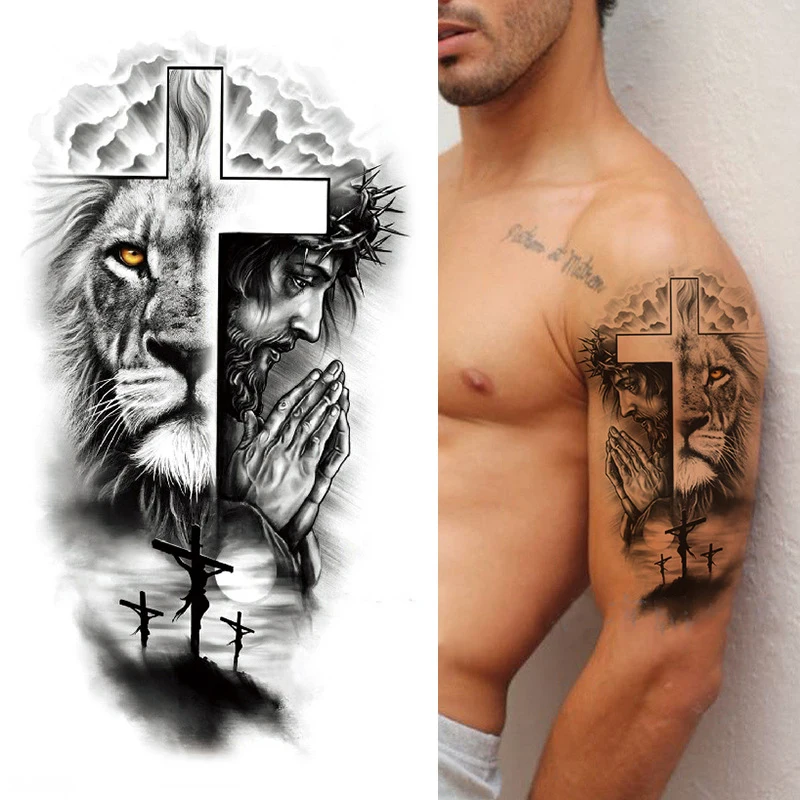 small lion tattoos for men