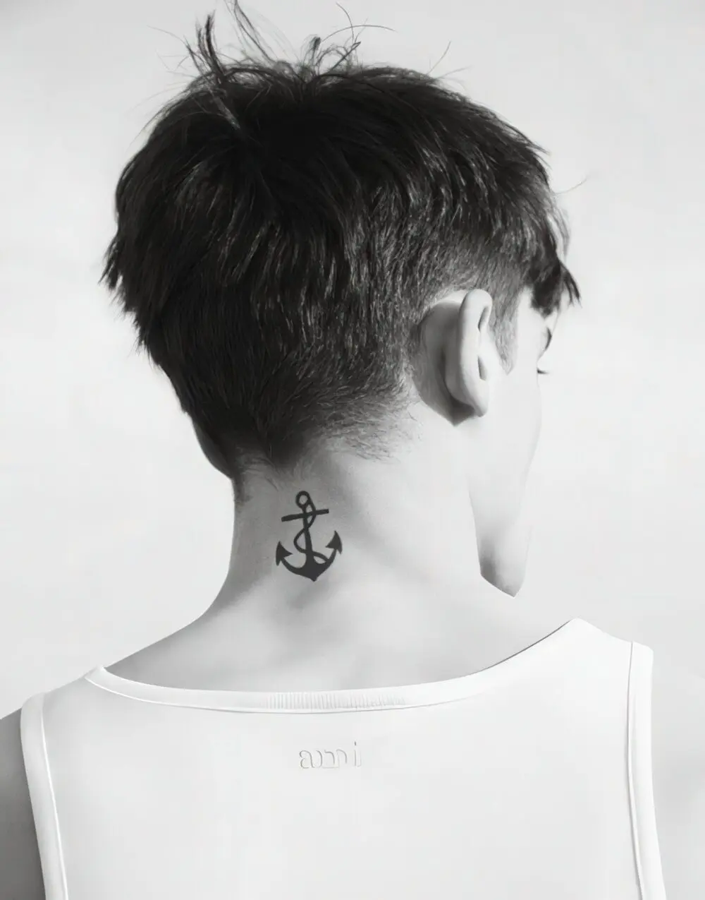 small neck tattoos for men ideas