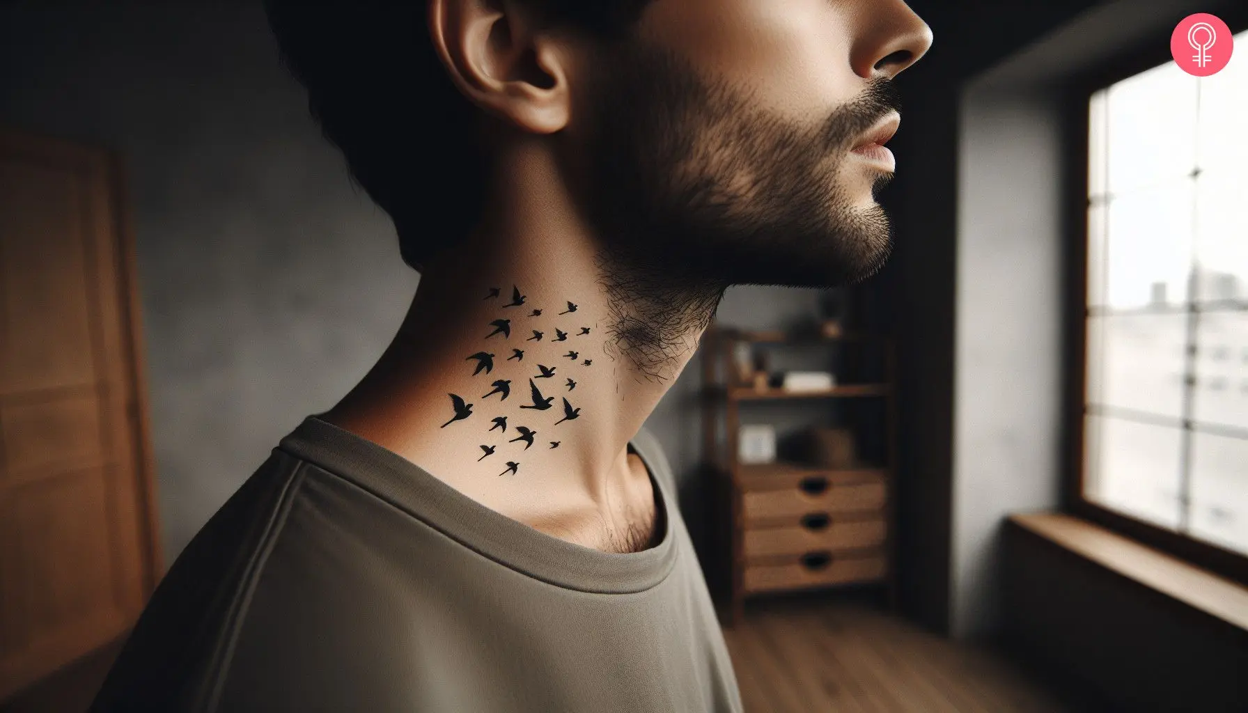 small neck tattoos for men 0012