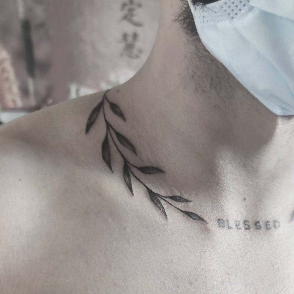 small neck tattoos for men 0082