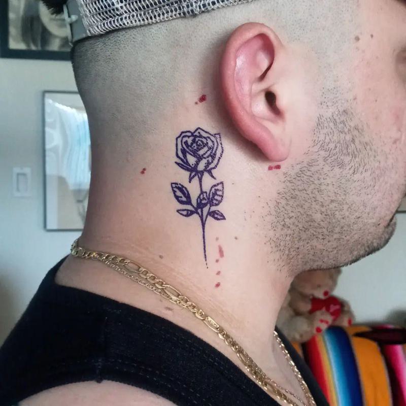 small neck tattoos for men 0087