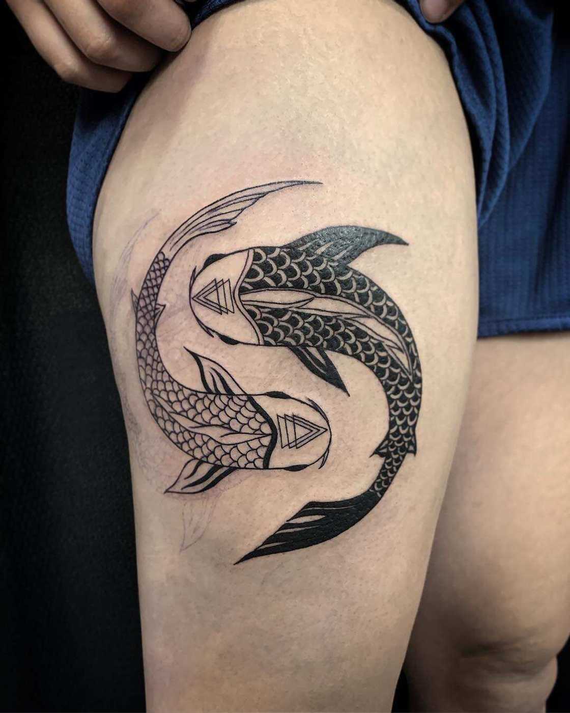 small Pisces tattoos for men