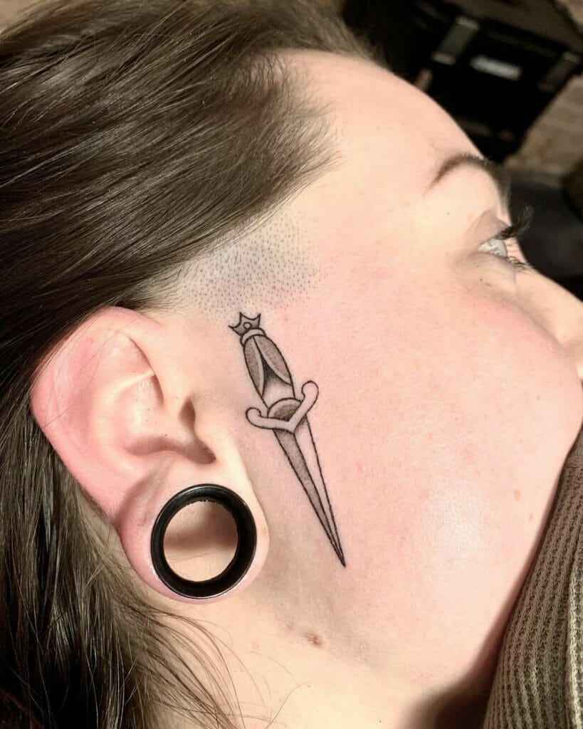 small sideburn tattoos for men 0011