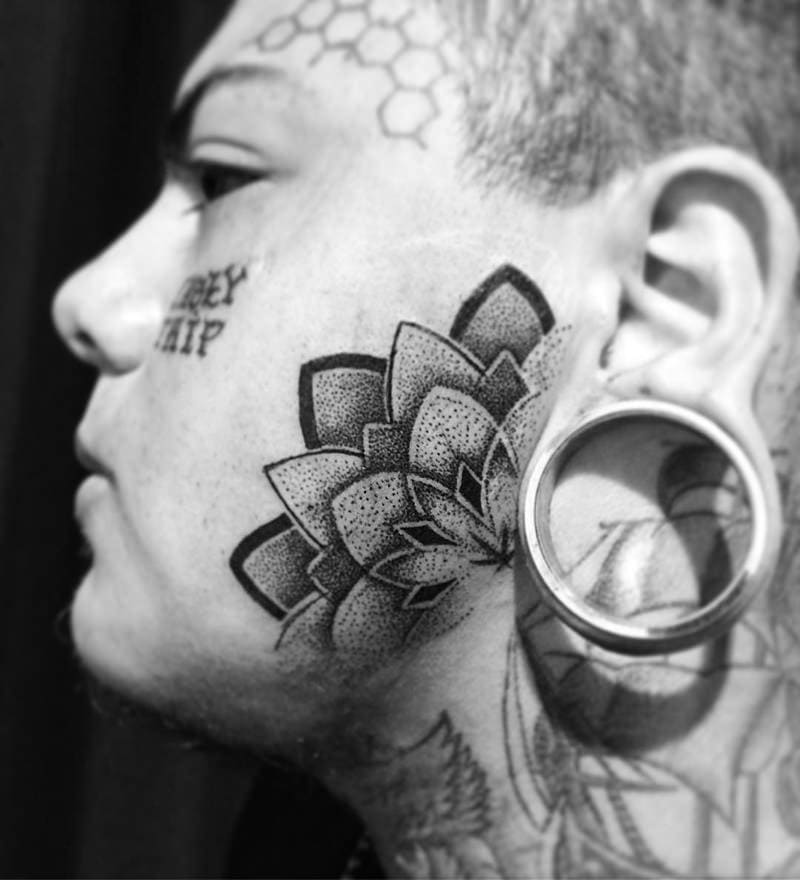 small sideburn tattoos for men 0068