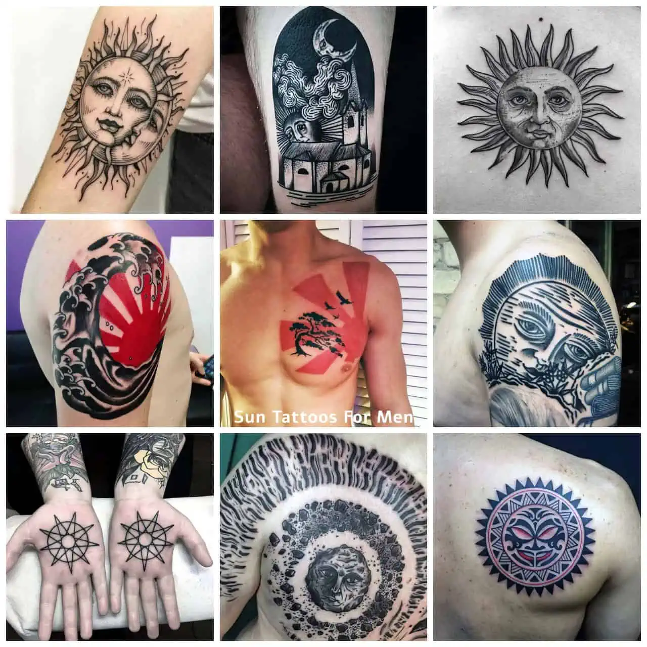 small sun tattoos for men meanings