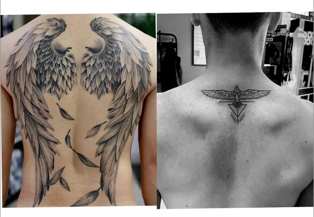 small tattoos for men on back 0056